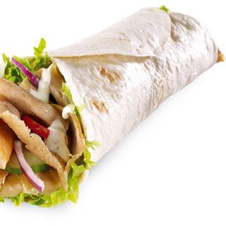 Durum falafel con hallumi 