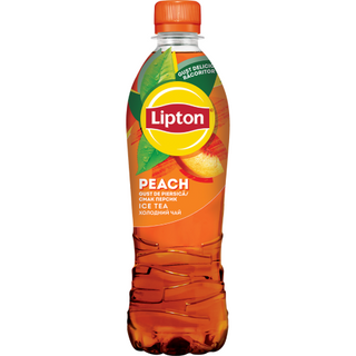 Холодний чорний чай Lipton Персик 0.5 л