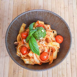 Pappardelle Al Pesto Nero