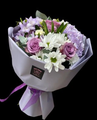 Buchet Purple&White