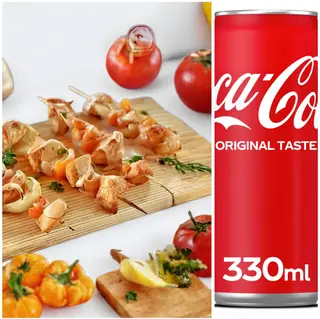 Ražnjići + Coca-Cola