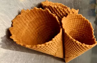 Cono rotolato wafer - 1 pezzo