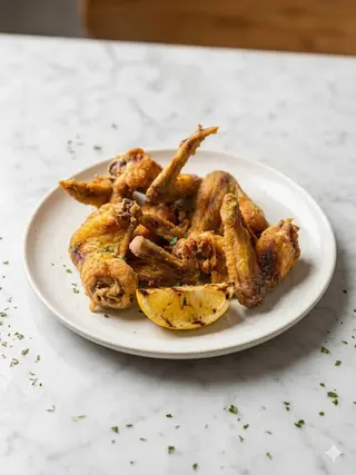 Alitas De Pollo Fritas (10 Uds.)