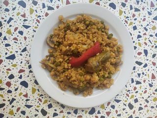 Arroz  Con Alcachofas Y Coliflor