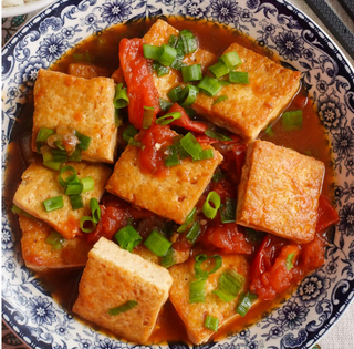 Tofu z grzybami
