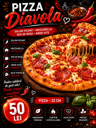 Pizza Diavola 32cm