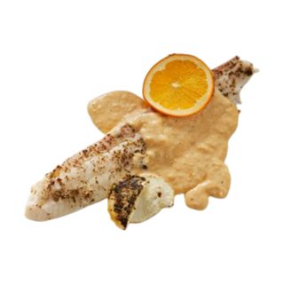 suprema de lenguado a la naranja perfumado con gran marnier