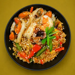 Рис з морепродуктами