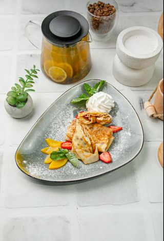 Блинчики с кремчизом и персиком (180г)