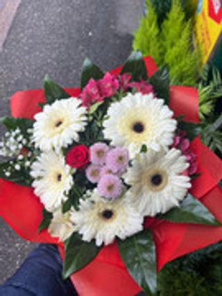 BOUQUET DI GERBERE BIANCO