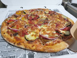 Pizza Ratatouille Con Mozzarella