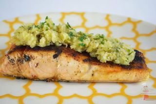 Filet De Poisson Grillé Sauce Amande