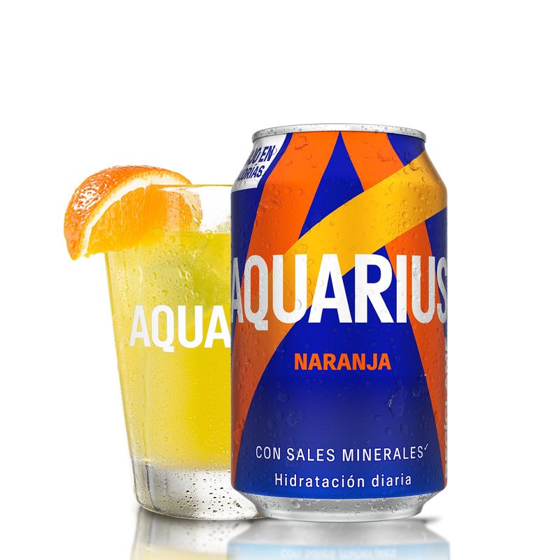 Aquarius Naranja lata 330ml.