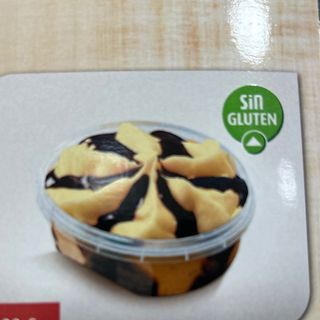 Vasito de vainilla con salsa chocolate 