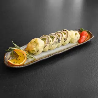 Futomak pieczony ebi tempura