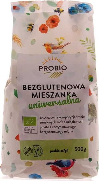 MIESZANKA DO WYPIEKU UNIWERSALNA BEZGLUTENOWA BIO 500 g - PROBIO
