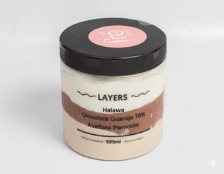 Layers de Halawa, Chocolate 70% Guanaja y Avellana Piemonte