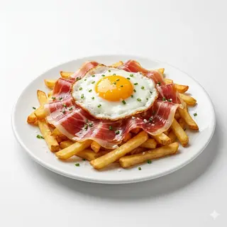 Huevos Rotos Con Jamón