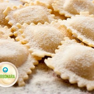 Ravioli De Carne Carbonara