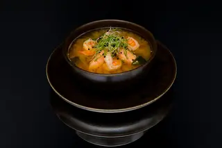 Miso cu somon si creveți
