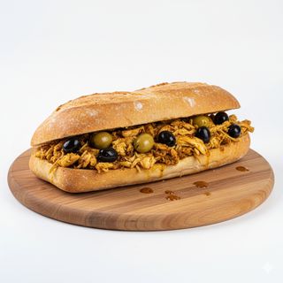 Sandwich Lwalida (Poulet Daghmira)