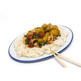 А7 Пилешко с картофи и варен ориз