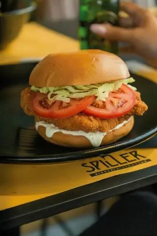 Fry chicken burger