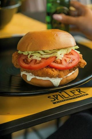 Fry chicken burger
