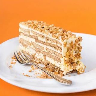 Fatia de bolo de bolacha