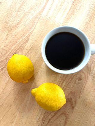 Lemon coffee with honey masala
