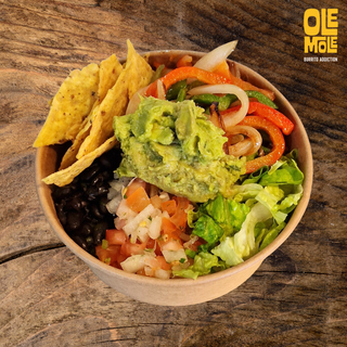 Bowl vegan verduras y guacamole