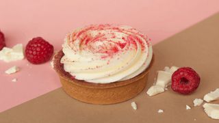 Tartaletka biała czekolada malina