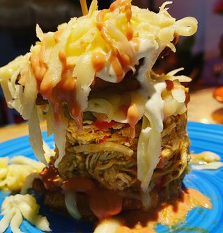 Patacón Pollo Mechado