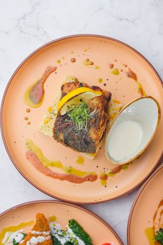 Горбуша со сливочным соусом