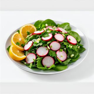 Spinach & radish salad