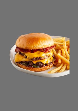 Double chicken burger