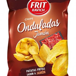 Patatas onduladas sabor jamón (160G.)