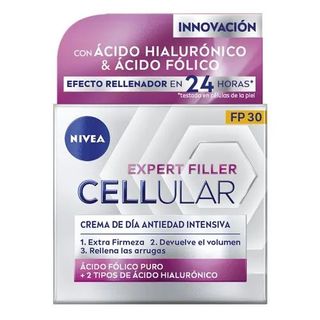 Crema De Dia Sfp30 Nivea Face Cellular Hyaluron Expert Filler 50 Ml.