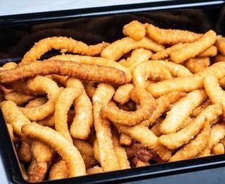 Ración rabas calamar