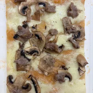 Crostino funghi & salsiccia al trancio