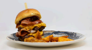 Hamburguesa doble bbq