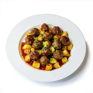 Albóndigas Con Dados De Patata (Entero)
