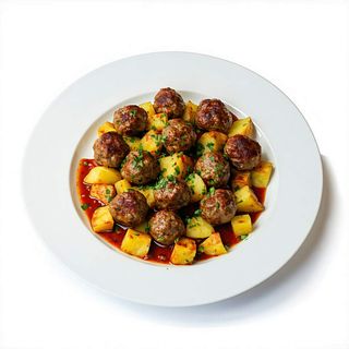 Albóndigas Con Dados De Patata (Entero)