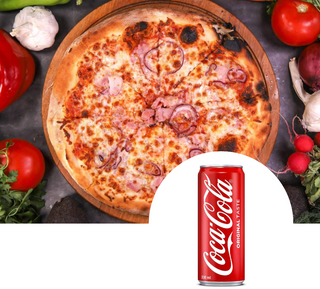 Пица Маргарита+Пилешки филенца+CocaCola 1,5мл