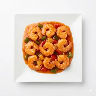 Gambas Con Salsa Agridulce