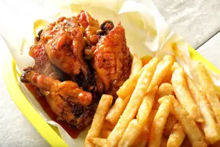 Chips + Chicken + Sausages + Chapati + Soda