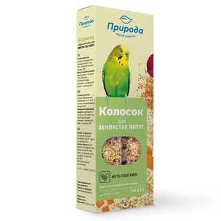 Колосок для хвилястих папуг мультивітамін 140г