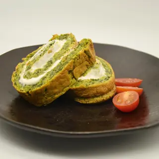 Torta de espinafres com salmão