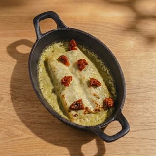 Canelón de verduras de temporada