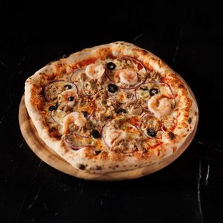 Pizza Tonno e Gambertetti